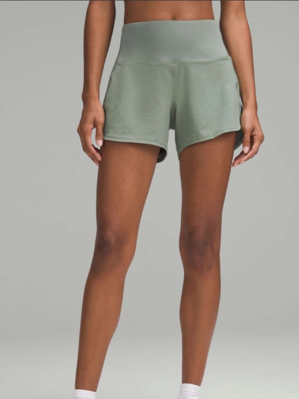 lululemon athletica Sage Green High-Rise Athletic Shorts